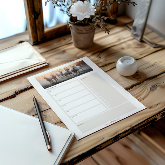 Downloadable Week planner