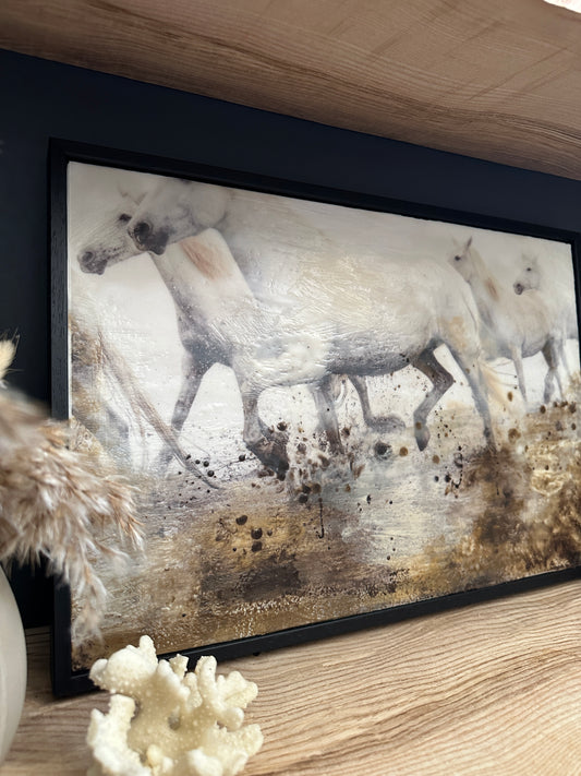 Salt & Thunder - Original Encaustic Art